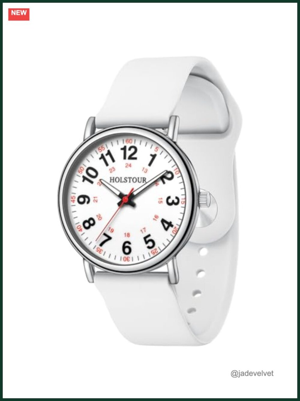 Nurse Watch Medical Professionals Students Quartz Silicone Easy Read